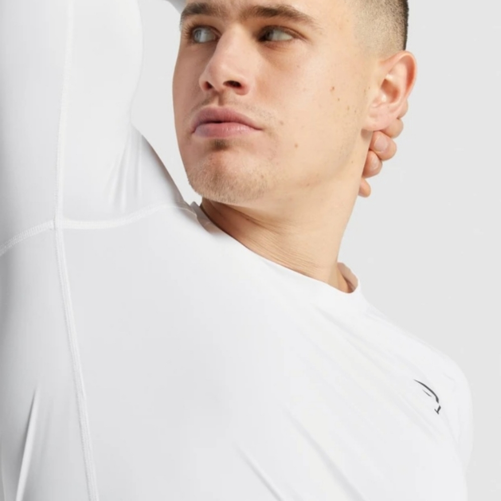 Gymshark white long sleeve large new